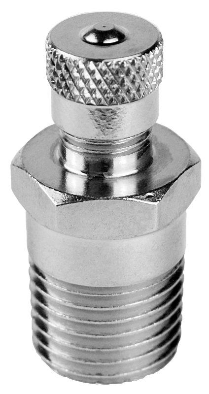 Eco-Flo AV25 Air Fill &amp; Drain Valve, 1/4"MP X Schraeder Valve