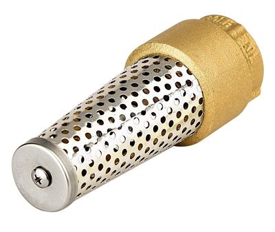 ECO-FLO TFV100NL Brass Foot Valve w/Strainer, 1"