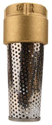 ECO-FLO TFV150NL Brass Foot Valve, 1-1/2"
