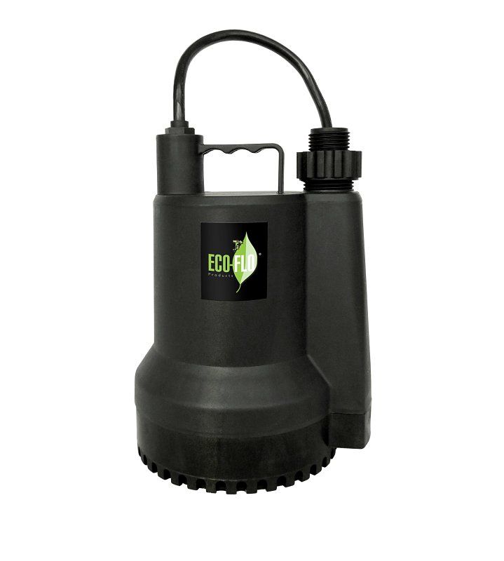 ECO-FLO SUP54 Utility Sump Pump, 1/6HP, 1680GPH