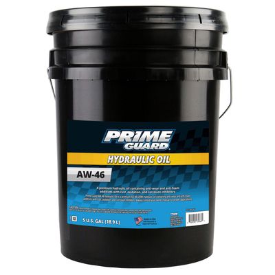 Premium AW-46/ISO46 Hydraulic Oil, 5Gal