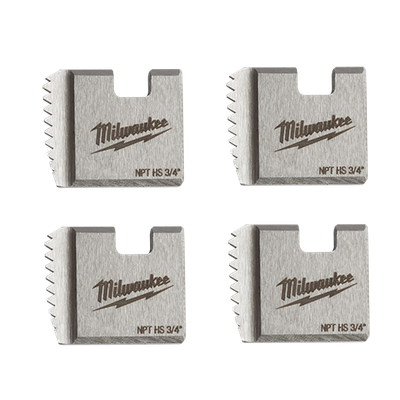 Milwaukee 3/4" HSS Pipe Threading Die Set