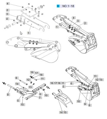 Clamp On Thumb for LS Tractor Backhoe LB1100, LB2100