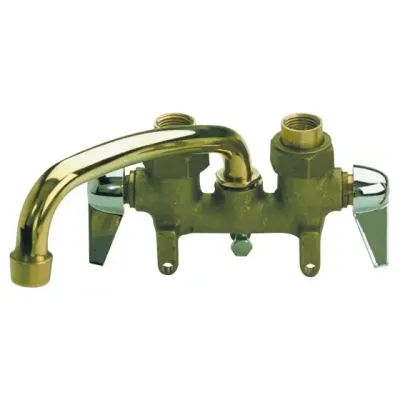 B&amp;K 125-001 Brass Wall Mount Laundry Faucet w/2-Handles