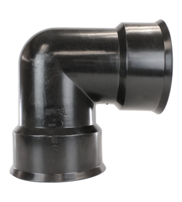 ADS Dual Wall 90° Ell, 4"