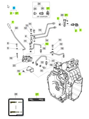 Rear Hydraulic Remote Kit for LS XJ2025H