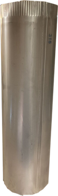 Stainless Steel Stove Pipe, 7"X24"