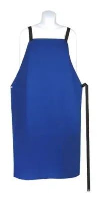 Hot Max 23142 Blue Sateen Flame Retardant Cotton Welder's Apron