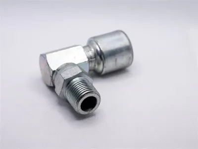 Hydraulic Fitting, 1/4"X1/4" Male Pipe 90 Degree Block