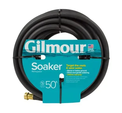 Gilmour 827501-1001 Soaker Hose, 50 ft L, Vinyl, Natural
