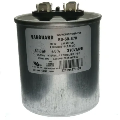 Run Capacitor, 60MFD 370V same as Leeson 003050.08
