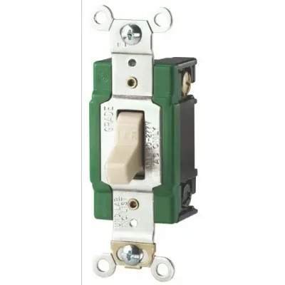 Eaton WD3032V Ivory Light Switch, 30A, 220V