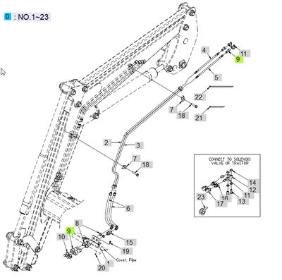 3rd Function Extension Kit for MT573 w/LL6100 Loader
