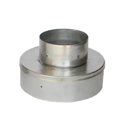 Stove Pipe Adaptor Bushing, 8"Crimp X 6"