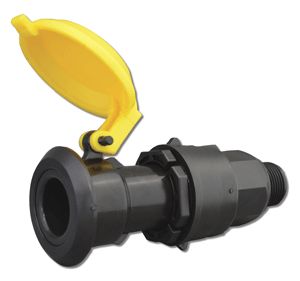 Plasson Coupler Valve w/Cap, 3/4"