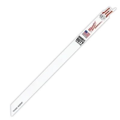 Milwaukee 48-00-5189 Super SawzAll Thin Kerf Metal Cutting Blades, 12" 18T 5Pk