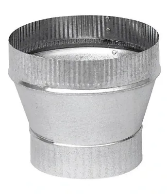 Stove Pipe Tapered Reducer, 7"Crimp X 6"