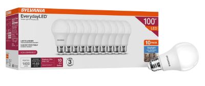 Sylvania 42135 LED Light Bulbs, 1400lm 5000k  10Pk