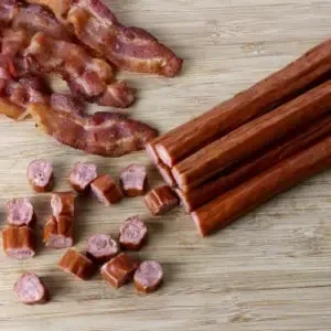 Wenzels Farm Beef &amp; Bacon Sticks, 8oz
