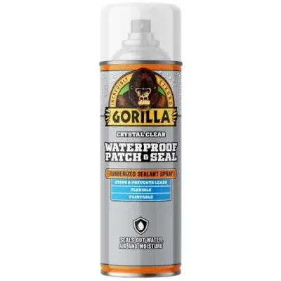 Gorilla® 104056 Clear Waterproof Patch &amp; Seal Rubberized Sealant Spray, 16Oz
