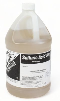 Sulfuric Acid 93% Technical Grade, 1Gal