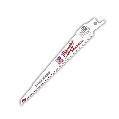 Milwaukee 48-00-5035 Super SawzAll Nail Embedded Wood Blades, 6" X 5TPI,   5Pk