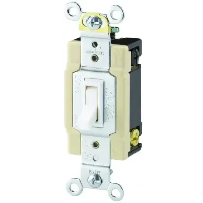 Eaton 1242-7W-BOX White Light Switch 4-Way, 15A 120V