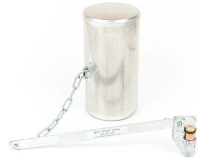 Best Float Valve Kit, 1" w/Brass Seat &amp; 6"X12" Barrel Float