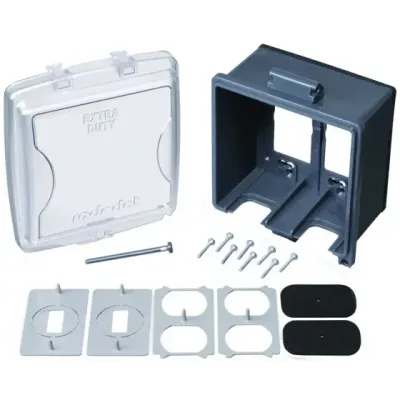 Red Dot 2CKPM Weatherproof Double Gang Exterior In Use Receptacle Cover