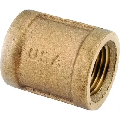 Anderson Metals 738103-12 Brass Pipe Coupler, 3/4"