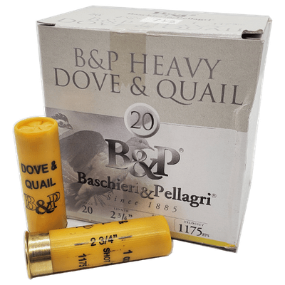 B&amp;P Dove &amp; Quail 20Ga Ammo, 2-3/4", 7.5Shot, 1175FPS   25Ct