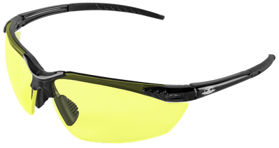 Mojarra Sunglasses, Yellow Lens, Crystal Black Frame
