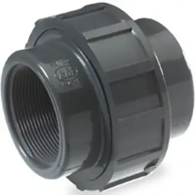 NDS U-1500-T Sch80 Threaded PVC Union, 1-1/2"
