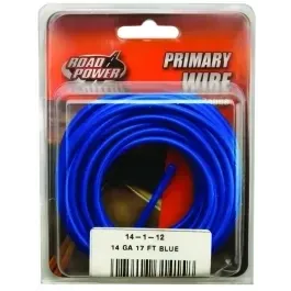 RoadPower 55669433/14-1-12Blue Primary Wire, 12Ga X 17Ft