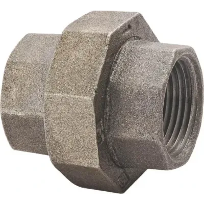 ProSource 34B-1/2B Black Steel Pipe Union, 1/2"