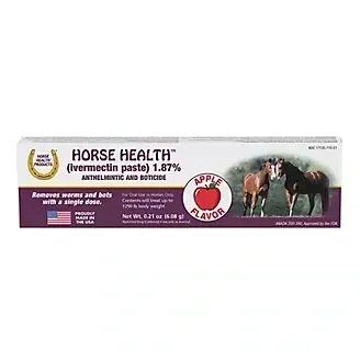 Farnam 100503595 Horse Health Equine Ivermectin Paste, Apple Flavored, 1.87%