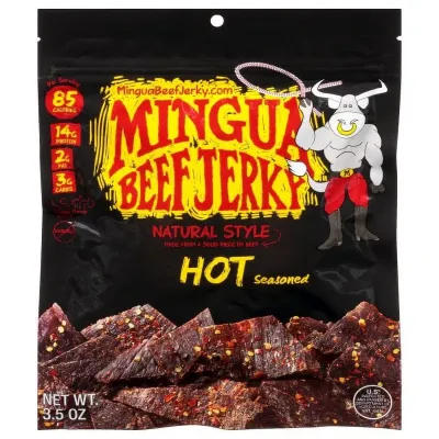 Mingua Hot Beef Jerky, 3.5oz