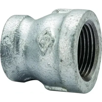 ProSource 24-11/2X11/4G Galv Steel Reducer Coupler, 1-1/2"X1-1/4"
