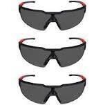 Milwaukee Anti-Scratch Smoke Safety Glasses, 3Pk
