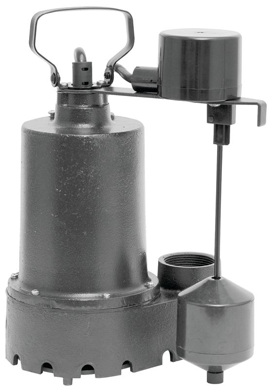Superior Pump 92541 Cast iron Sump Pump, 1/2HP, 55GPM