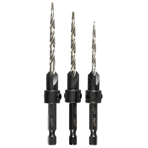 Milwaukee 3Pc Countersink Bit Set