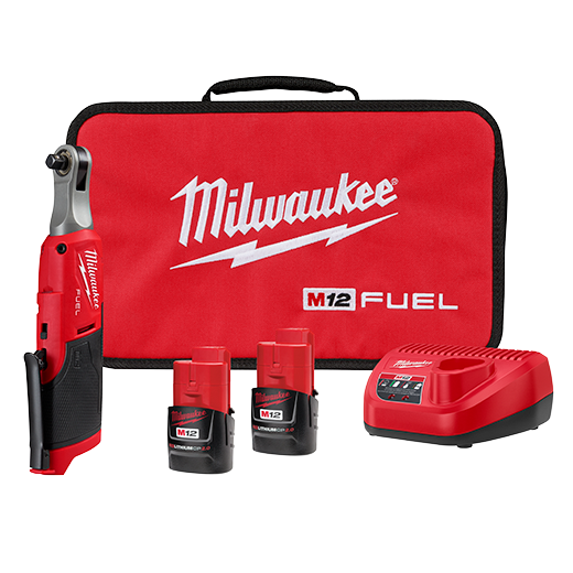 Milwaukee M12 Fuel 3/8" Drive High Speed Ratchet Kit
