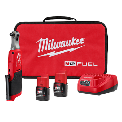 Milwaukee M12 Fuel 3/8" Drive High Speed Ratchet Kit
