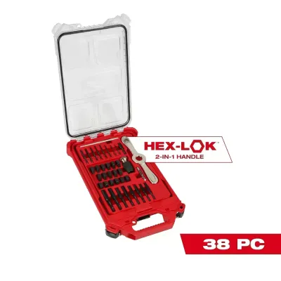 Milwaukee 38-Pc. SAE Tap &amp; Die Set in PackOut, 4-40NC to 1/2-20