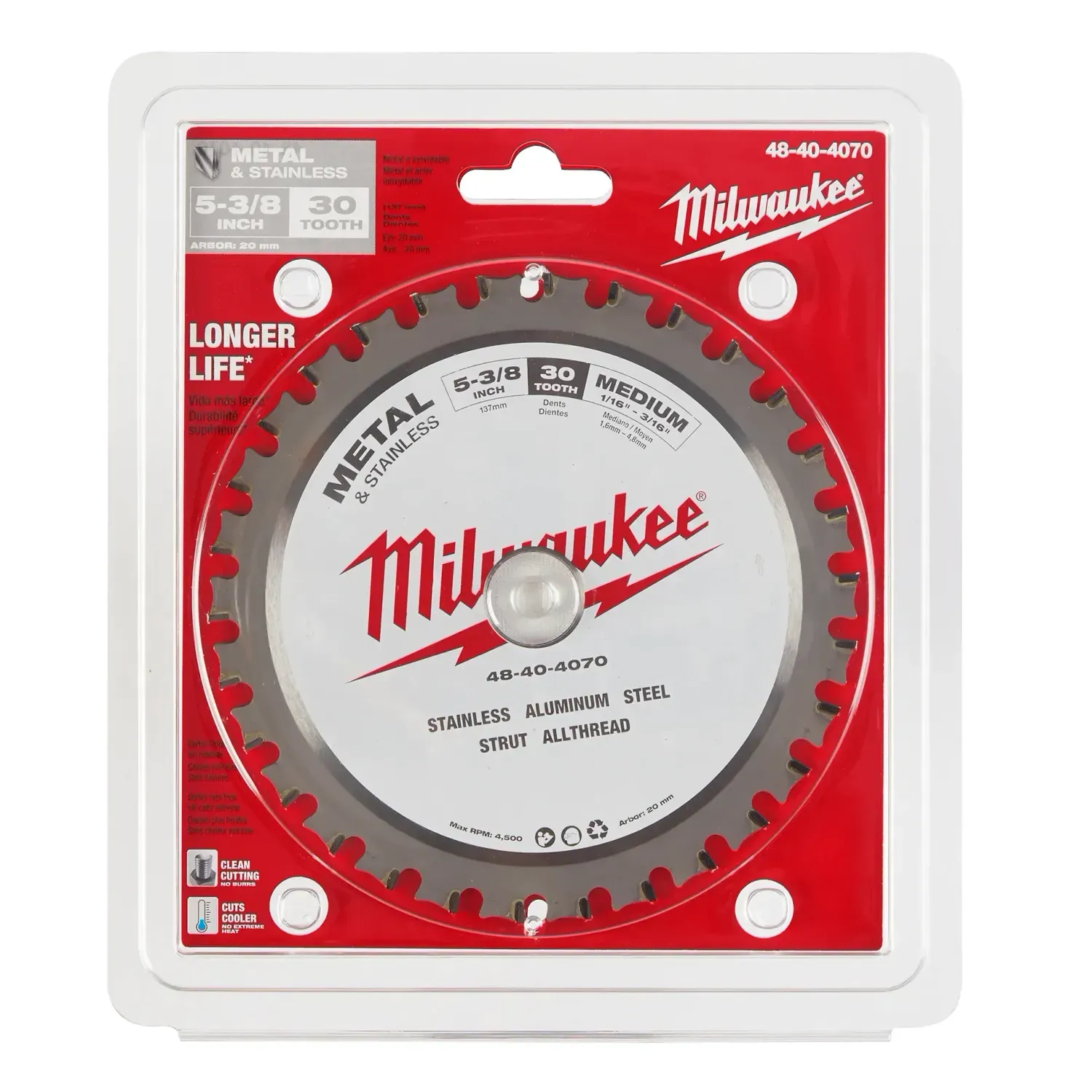 Metal Cutting Circular Saw Blade, 5-3/8"-30T