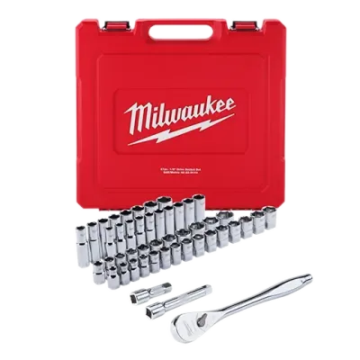 Milwaukee 47Pc. 1/2"Drive SAE/Metric Socket Set