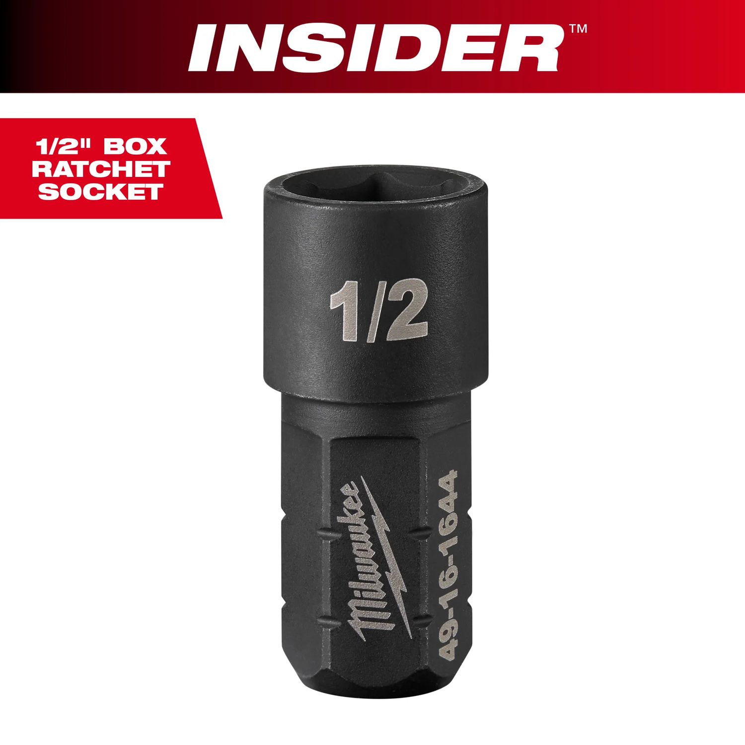 Milwaukee INSIDER™ Box Ratchet SAE Socket, 1/2"