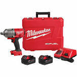 Milwaukee M18 Fuel 3/4"Dr Hi-Torque Impact Wrench Kit, 1500ft-lbs