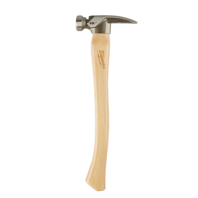 Milwaukee Smooth Face Hickory Handle Framing Hammer, 19oz