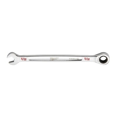 Milwaukee SAE Ratcheting Wrench, 11/32"